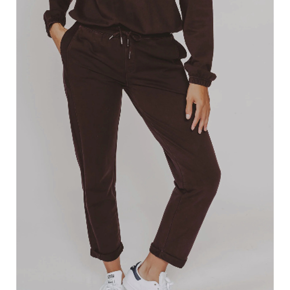 The Normal Brand Women’s Classic Terry Looped Sweatpants Brown (Purple Brown) S